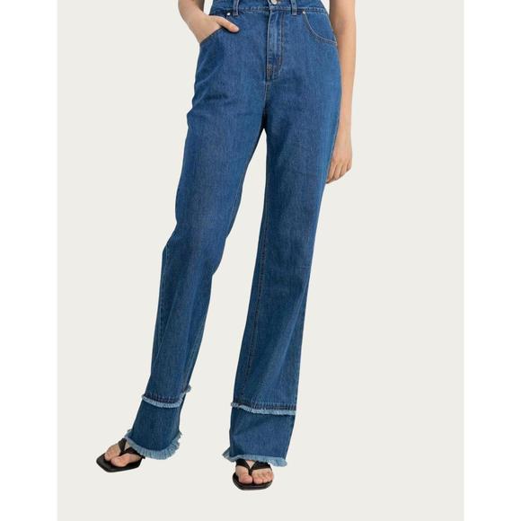 J.ING Denim - NEW J.ING ashlyn double-waisted layered high-rise jeans in blue